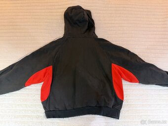 Balenciaga × Adidas Black And Red Hoodie, unisex mikina M - 2