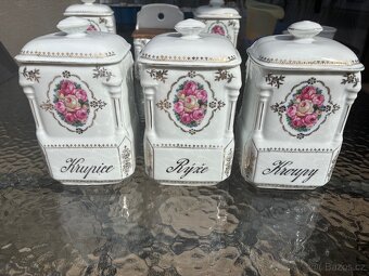 Porcelánové dózy Victoria Czechoslovakia - 2