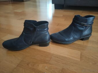 Dámské kožené kotníkové boty Rieker - 2