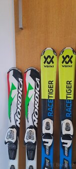 Dětské lyže 100,110,120,130cm lyžáky - 2