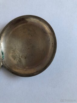 Staré stříbrné  kapesni hodinky ROSKOPF plastické - 2