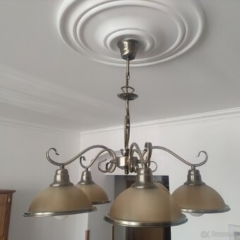 Prodám krásný stylový lustr, 5 ramen - 2