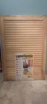 Lamelové dveře otevřené, borovice - 2