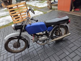 Jawa 23 Mustang bez TP, modrý 5. - 2