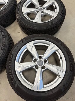 Alu kola Audi 5x112 r18 zimní pneu michelin 225/55 r18 et 39 - 2