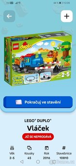 Lego Duplo parní vlak a koleje, přejezd 10810 - 2