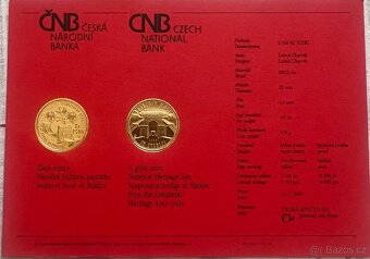 zlatá mince ČNB, Řetězový most, 2008, proof - 2