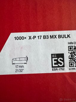 Hilti hřebíky do nastřelovačky 17 a 20mm - 2