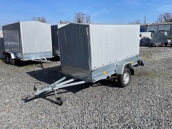 Přívěsný vozík 245x125cm, plachta, 750kg, 130km/h - 2