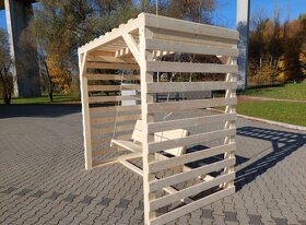 houpačka včetně dřevěné konstrukce - 2