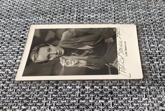 Lída Baarová autogram atelier Ströminger z roku 1938 - 2