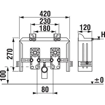 Jika Modul Basic Bidet systém pro závěsné bidety - 2