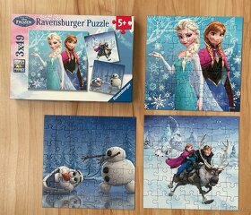 Puzzle Frozen Anna a Elsa 3v1 - 2