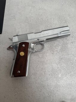 Plynový Colt Government Mark IV Series 70, Nickel Finish - 2