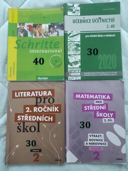 Učebnice SŠ literatura, matematika, NJ, AJ od 30Kč - 2