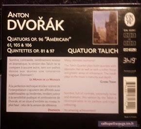 3CD Dvořák Antonín - Kvartety a Kvintety - 2