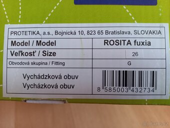 Protetika Rosita fuxia vel.26 sandale - 2
