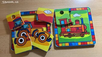 2 x puzzle s předlohou dole - 2