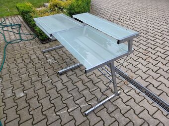 Kancelarsky skleneny dvojstul - 2