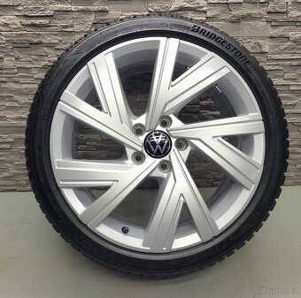 18" Originál VW Bergamo 5x112 zimní pneu 5-6mm - 2