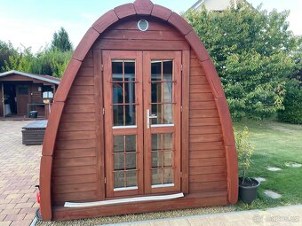 Zahradní sauna na prodej – top stav, ihned k odběru. - 2
