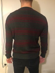 Pánský lehký svetr s pruhy vel. S - 2