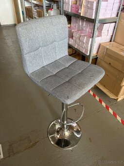 Barová židle, šedá - 2