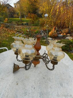 PĚKNÝ MOSAZNÝ LUSTR - 2