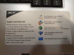 Acer Aspire 1642 ZWLMi + napájecí adaptér - 2