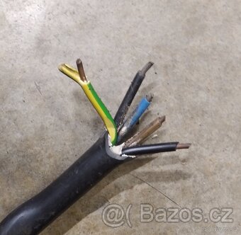Prodám kabel CYKY 5x6 dlouhý 6 metrů - 2