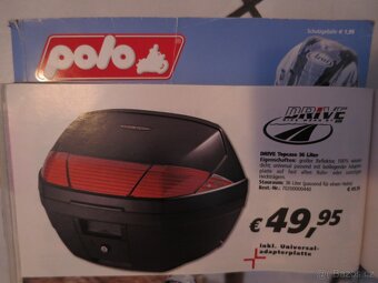 Zadní moto-kufr POLO 36L, 2x klíč + plotna - 2