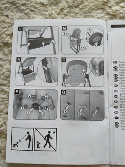 Dětská jídelní židlička polohovací - 2