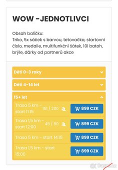 2 listky WOW. Barvam neuteces Praha 21.6. - 2