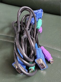 Kabely - KVM - klávesnice, myš, monitor - 2
