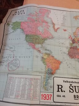 Mapa světa 1937 - 2