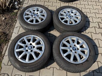 4x al kola 5x112 15 + pneu letní 195/65 R15 - 2