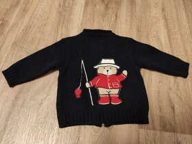 Teplý merino svetr na zip vel. 68 - 2