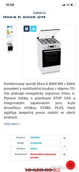Kombinovaný sporák Mora - 2