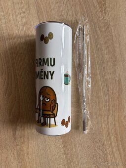 Termokelímek 590ml - motiv káva, nový - 2