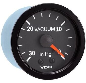 Nový VDO Vacuum meter 52mm - měřič podtlaku v sání - 2