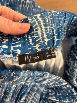 Dámská letní skládaná dlouhá sukně, modro- bílá, Hybrid, S/M - 2