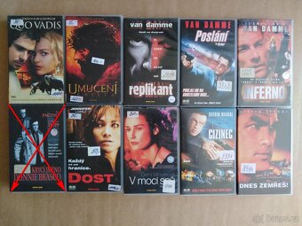 VHS kazety s bývalé videopůjčovny - 1 kus=50Kč - 2