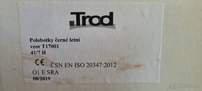 Polobotky letní černé vel.41,42 - 2