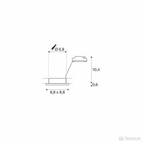 Bodovka SLV Dolix GU10, IP65, 230V - 2