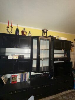 obývací stěna s vitrínou a tv komodou - 2