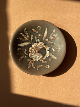 Talíře keramika retro 3 ks - 2