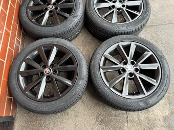 Alu 16" 5x100, škoda "ANTIA BLACK" Nové letní F3 Rapid - 2