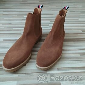 PÁNSKÉ KOTNÍKOVÉ KOZAČKY | NOVÉ | HNĚDÉ | TOMMY HILFIGER - 2