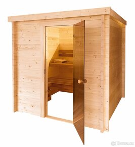 Interiérová srubová sauna - 2