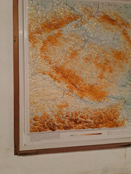 Plastická mapa Československo - 2